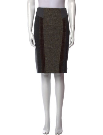 Etro Tweed Pattern Midi Length Skirt