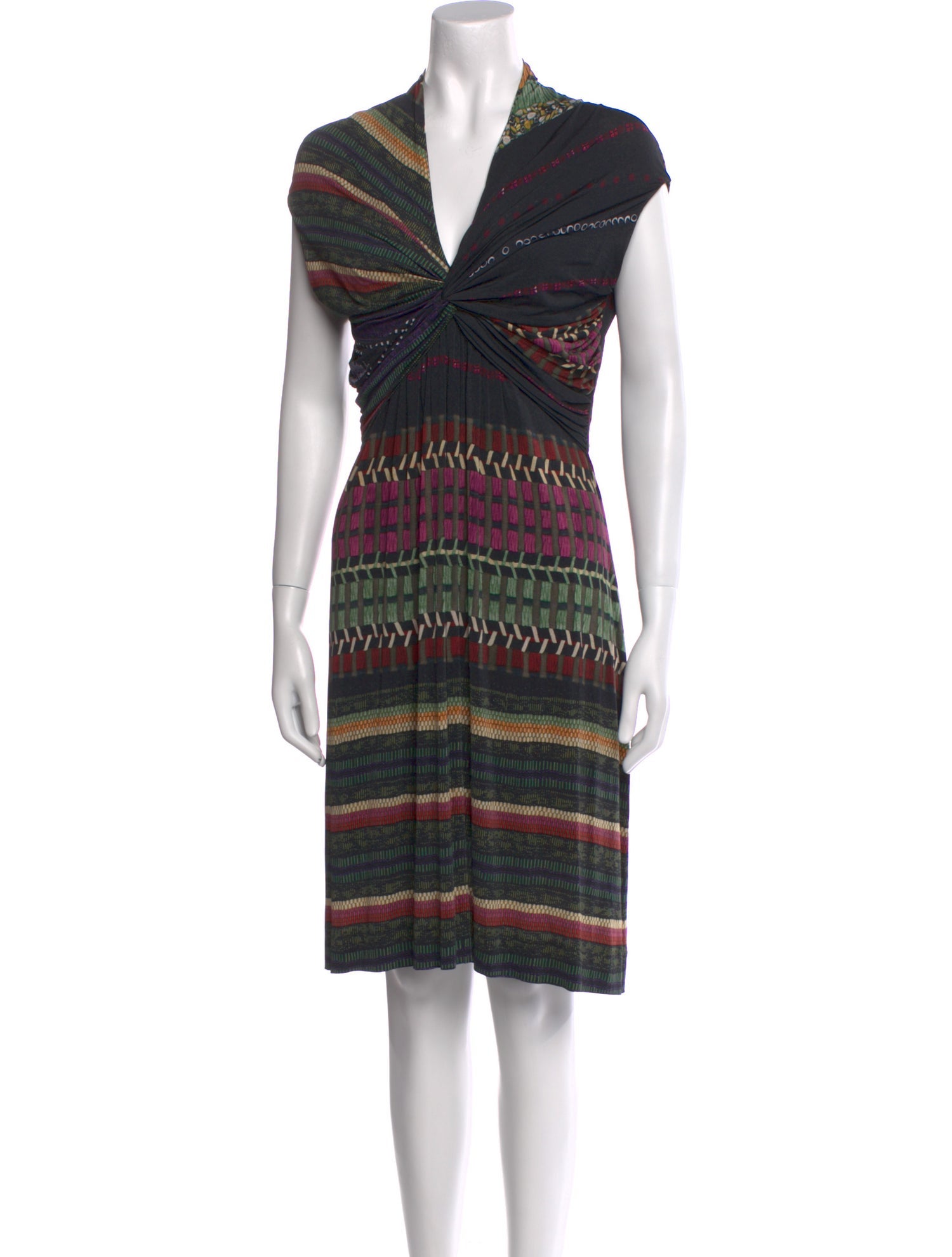 Etro Striped Knee-Length Dress