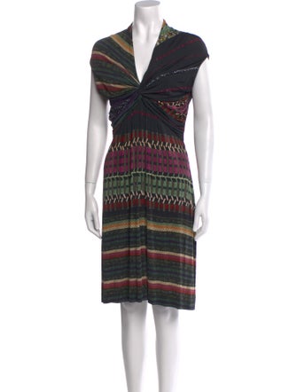 Etro Striped Knee-Length Dress