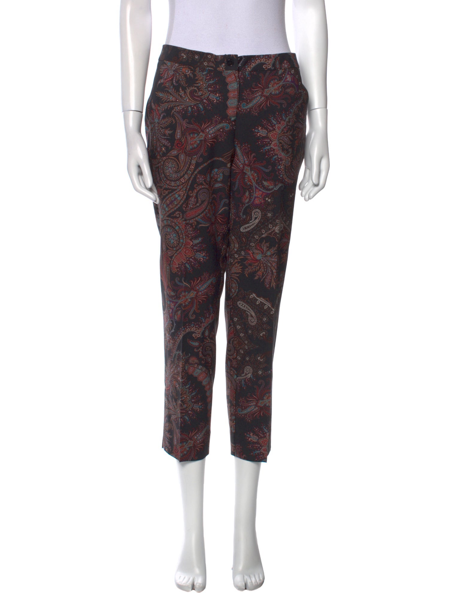 Etro Wool Straight Leg Pants