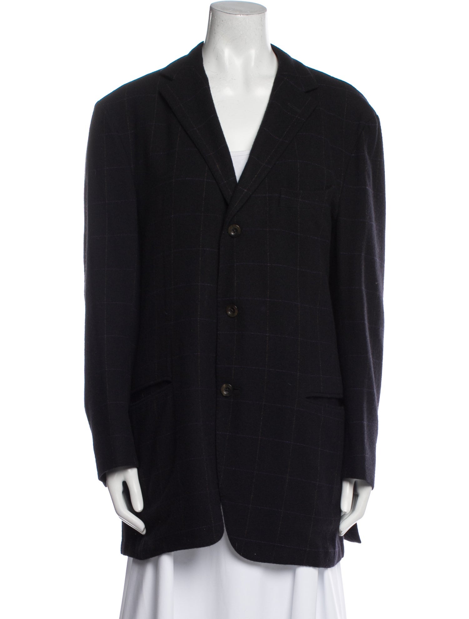 Etro Cashmere Plaid Print Jacket