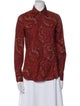 Etro Paisley Print Long Sleeve Button-Up Top