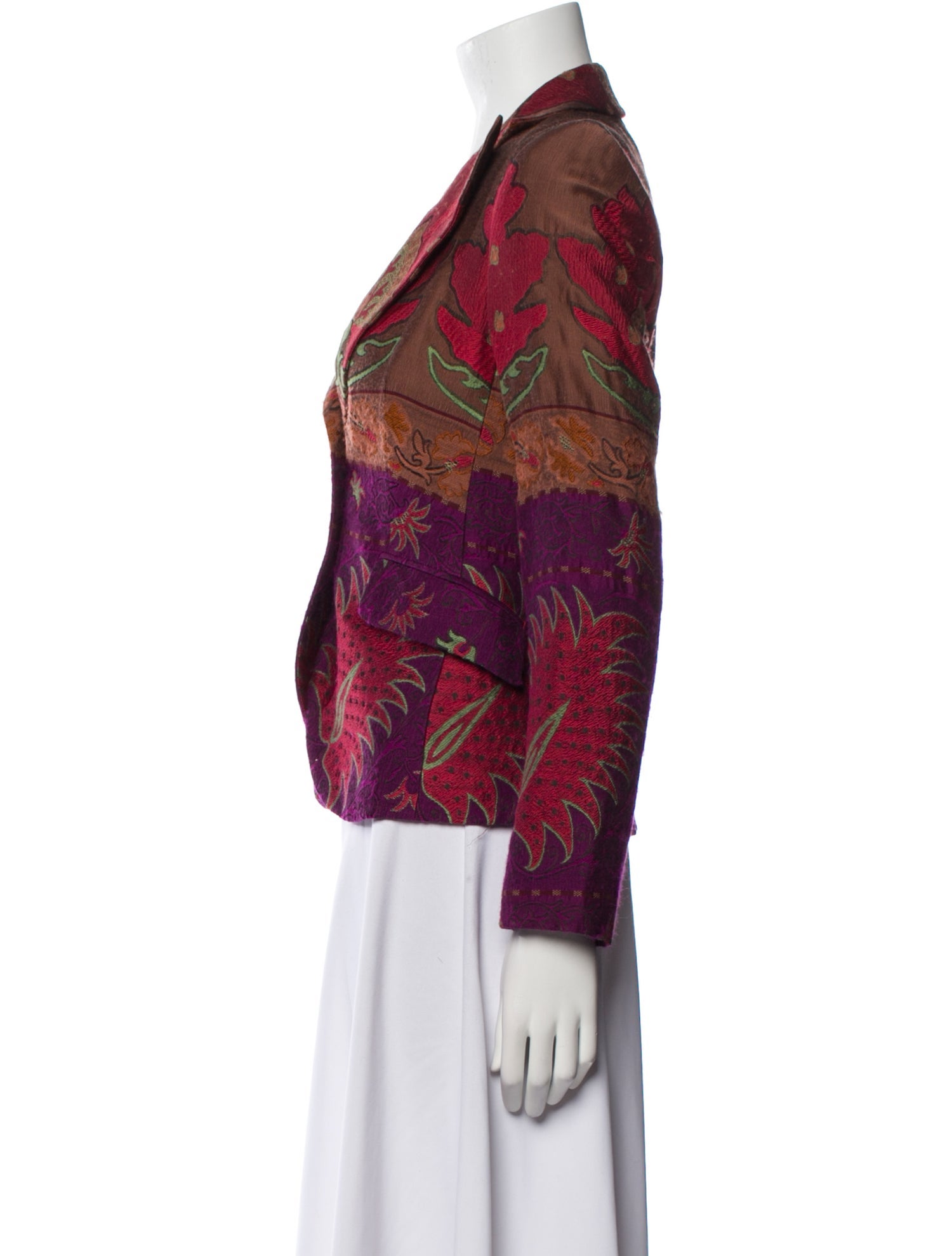 Etro Vintage Floral Print Blazer