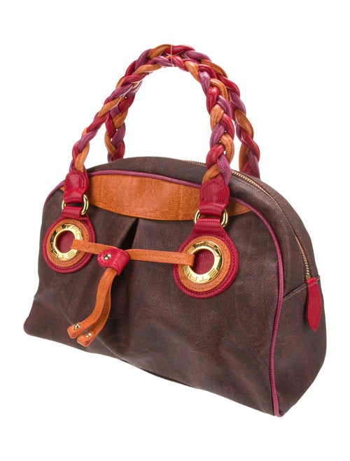 Etro Leather Top Handle Bag