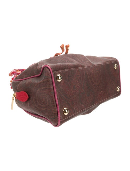 Etro Leather Top Handle Bag