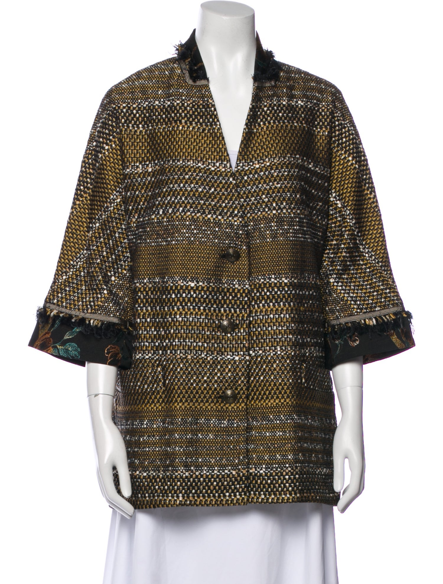 Etro Tweed Pattern Evening Jacket