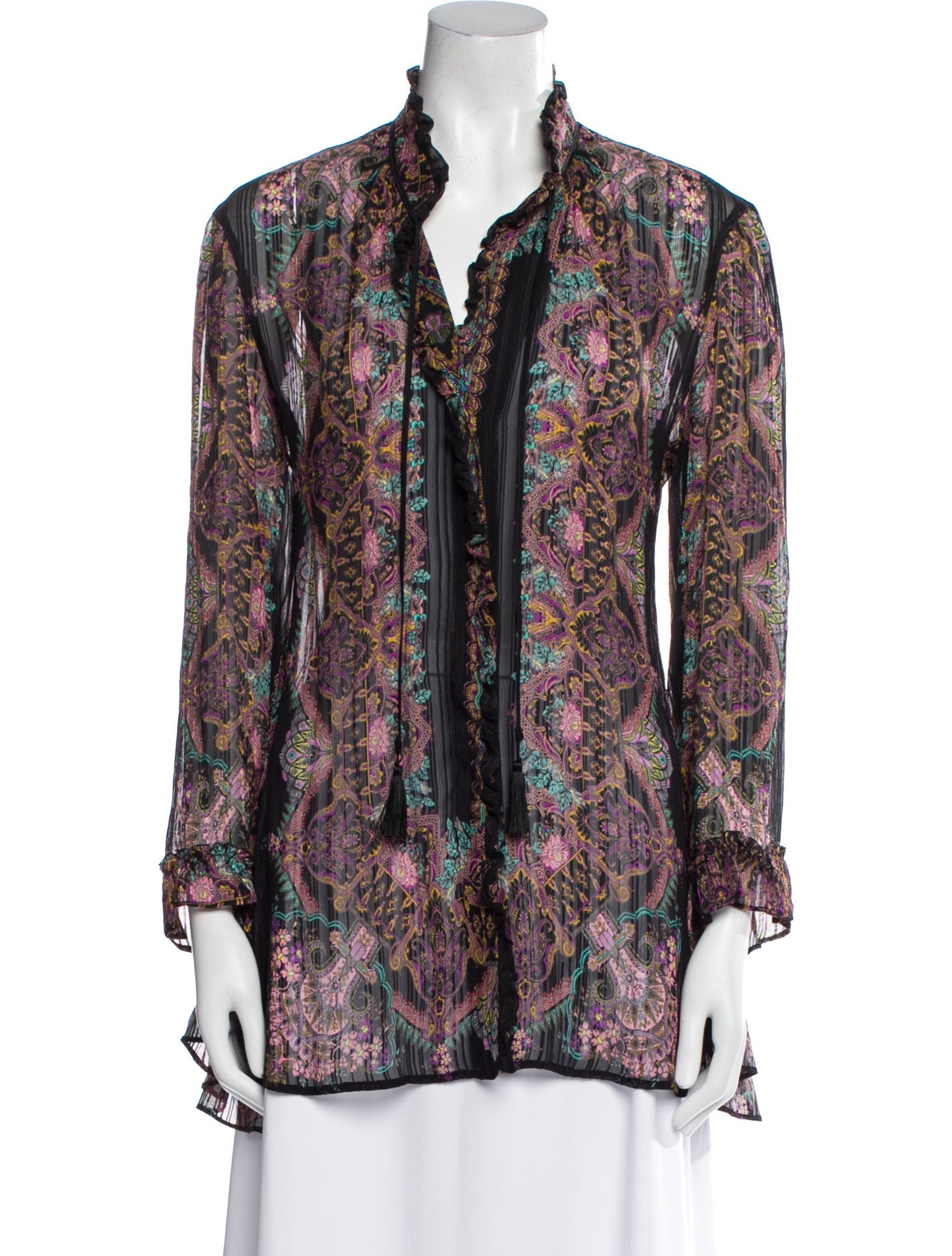 Etro Silk Paisley Print Blouse