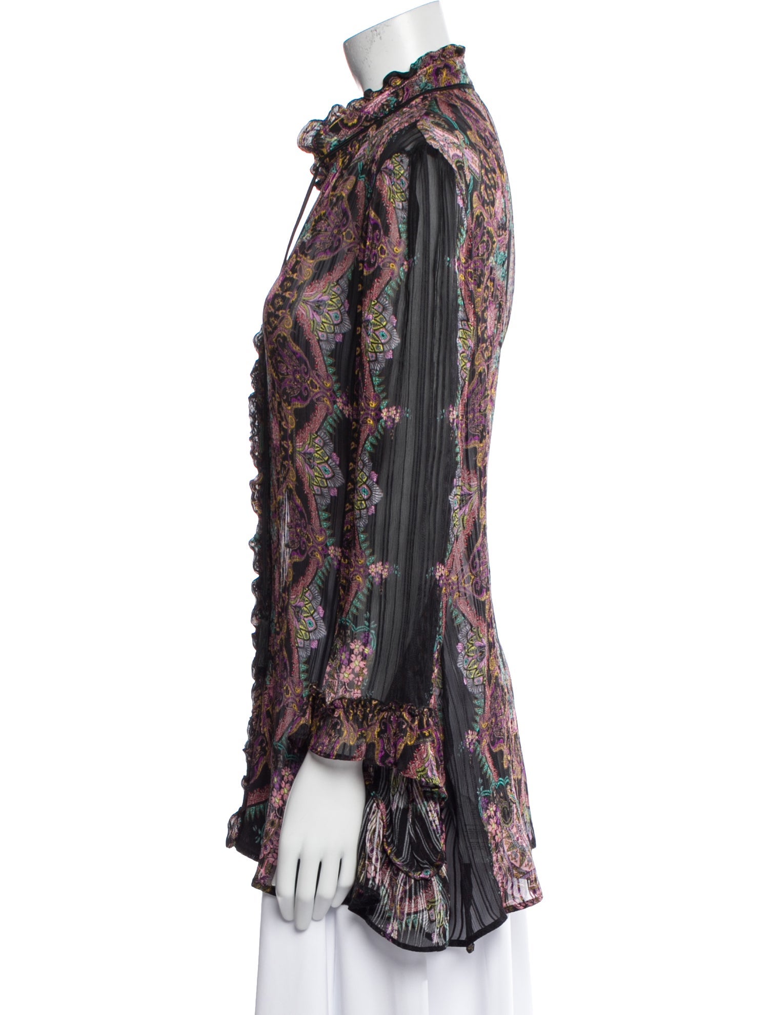 Etro Silk Paisley Print Blouse