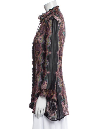 Etro Silk Paisley Print Blouse