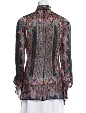 Etro Silk Paisley Print Blouse