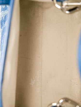 Etro Denim Top Handle Bag