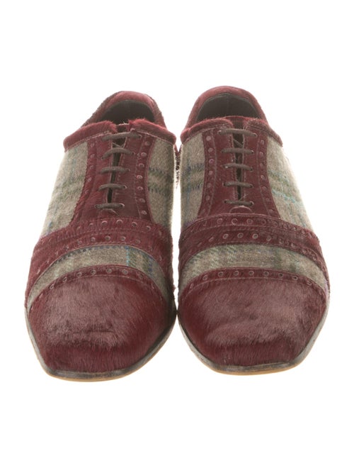 Etro Ponyhair Plaid Print Spectators