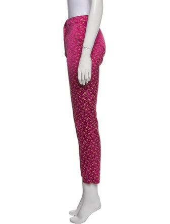 Etro Floral Print Straight Leg Pants