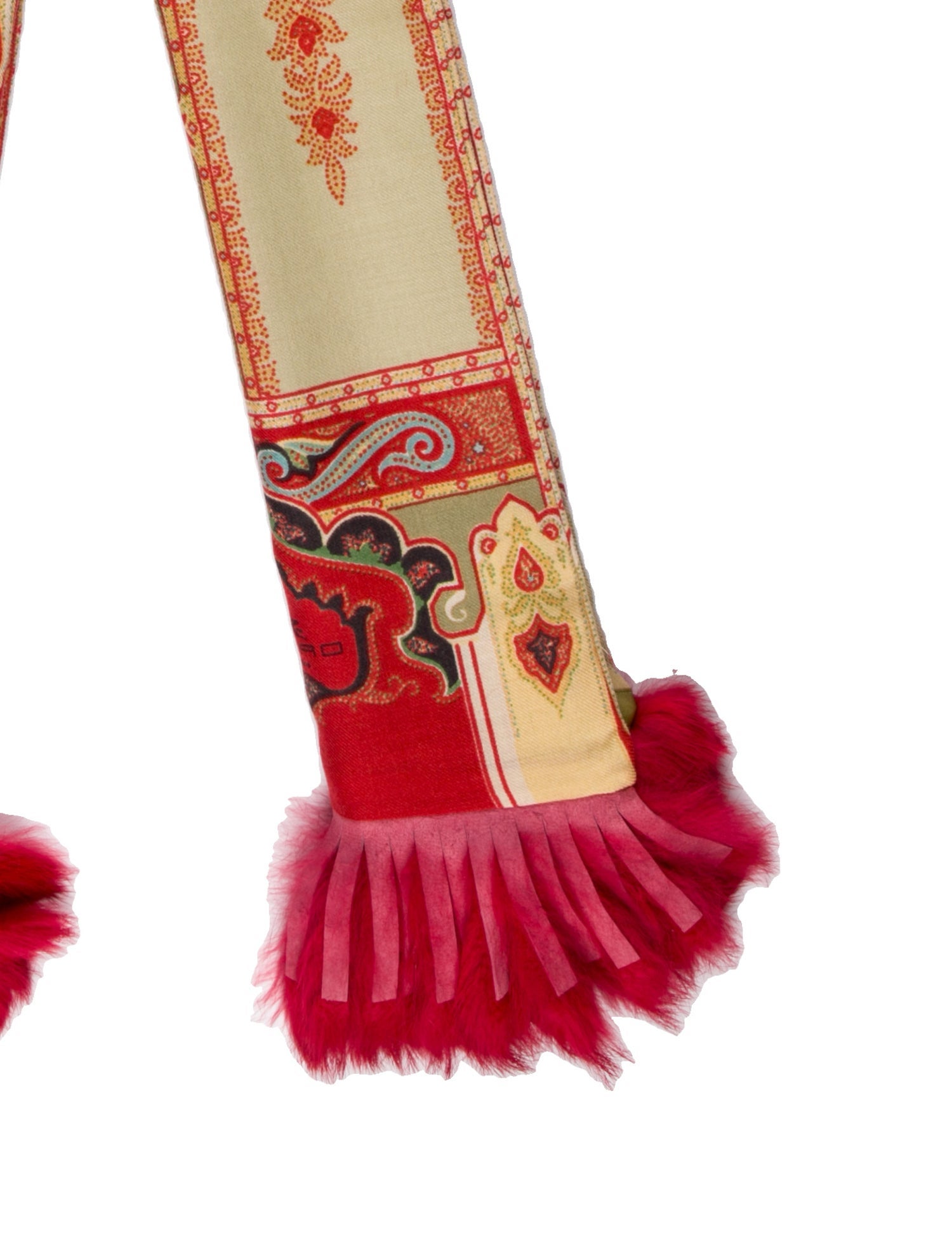 Etro Wool Paisley Print Scarf