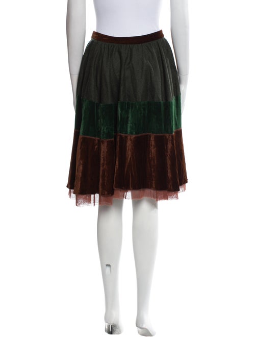 Etro Colorblock Pattern Knee-Length Skirt