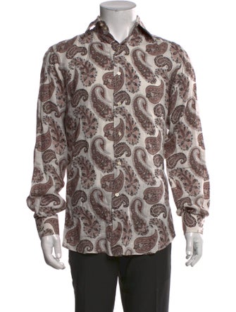 Etro Paisley Print Long Sleeve Shirt