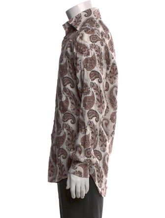 Etro Paisley Print Long Sleeve Shirt