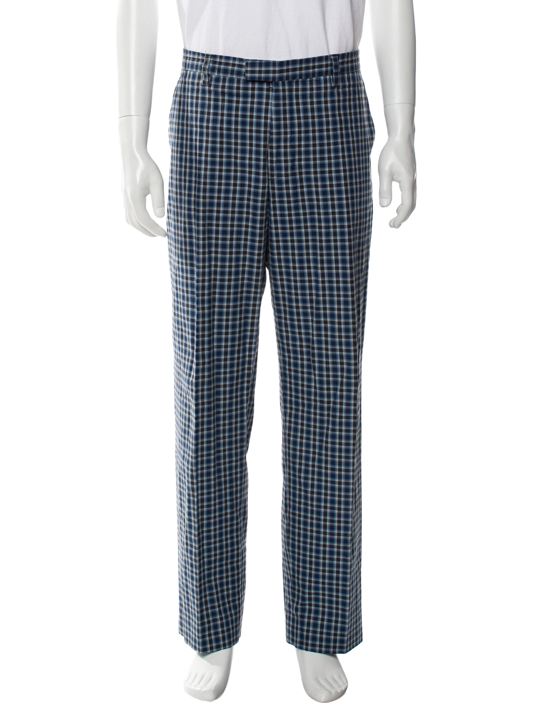 Etro Plaid Print Pants