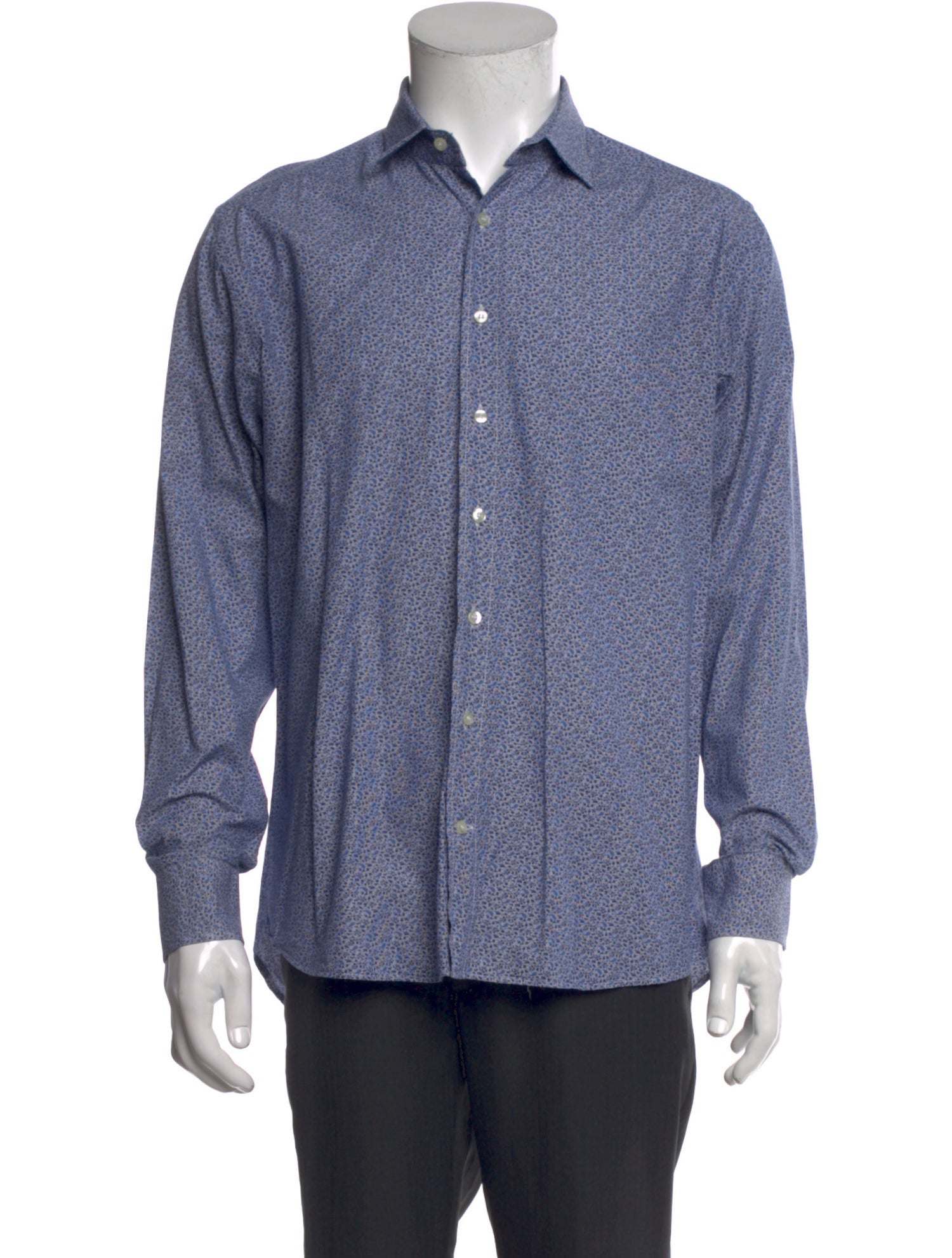 Etro Striped Long Sleeve Dress Shirt