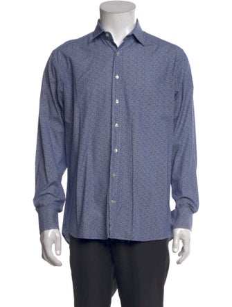 Etro Striped Long Sleeve Dress Shirt