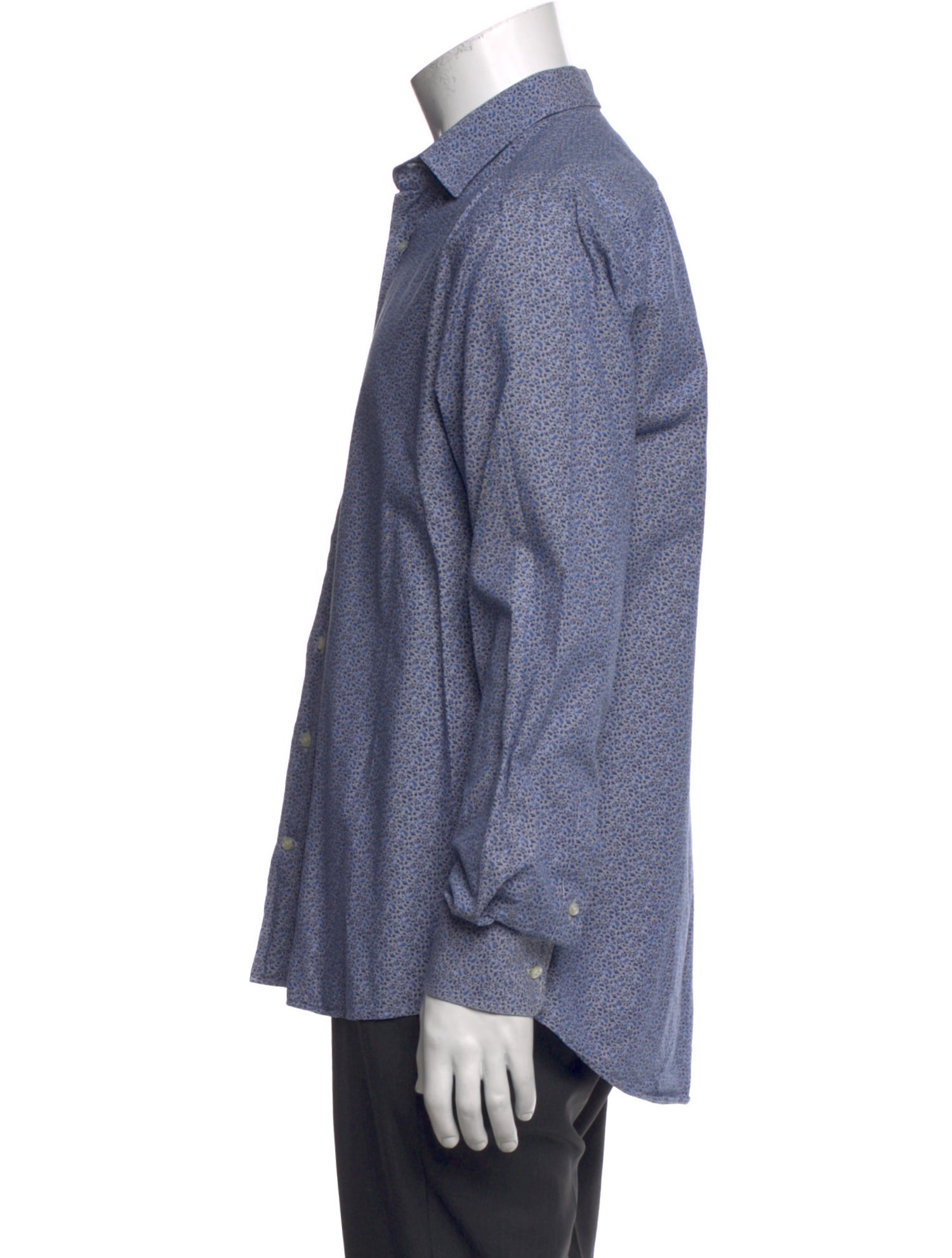 Etro Striped Long Sleeve Dress Shirt