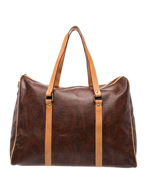 Etro Leather Weekender Bag