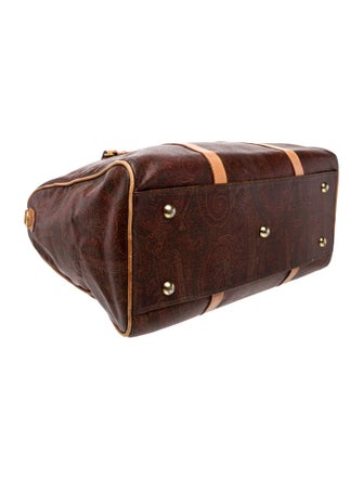 Etro Leather Weekender Bag