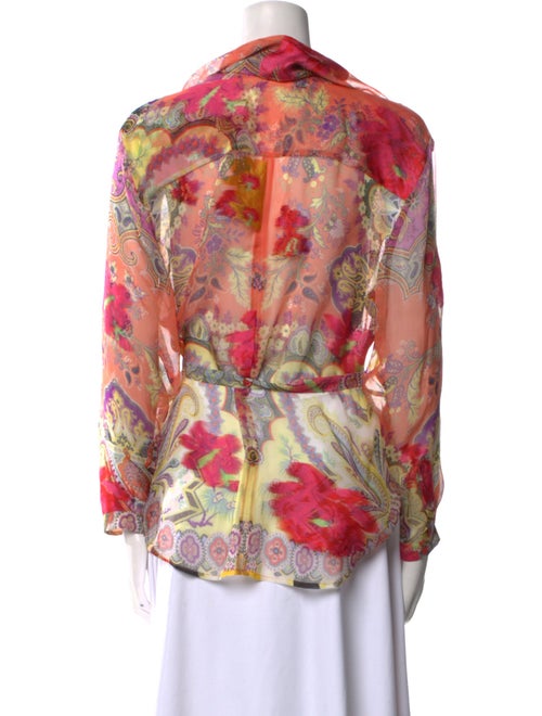Etro Silk Floral Print Blouse