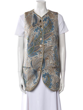 Etro Paisley Print Vest