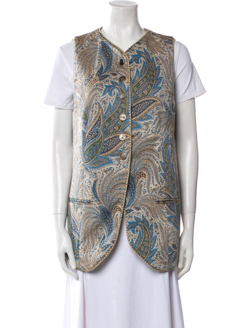 Etro Paisley Print Vest