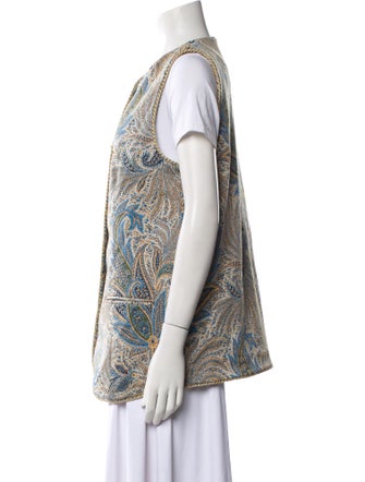 Etro Paisley Print Vest