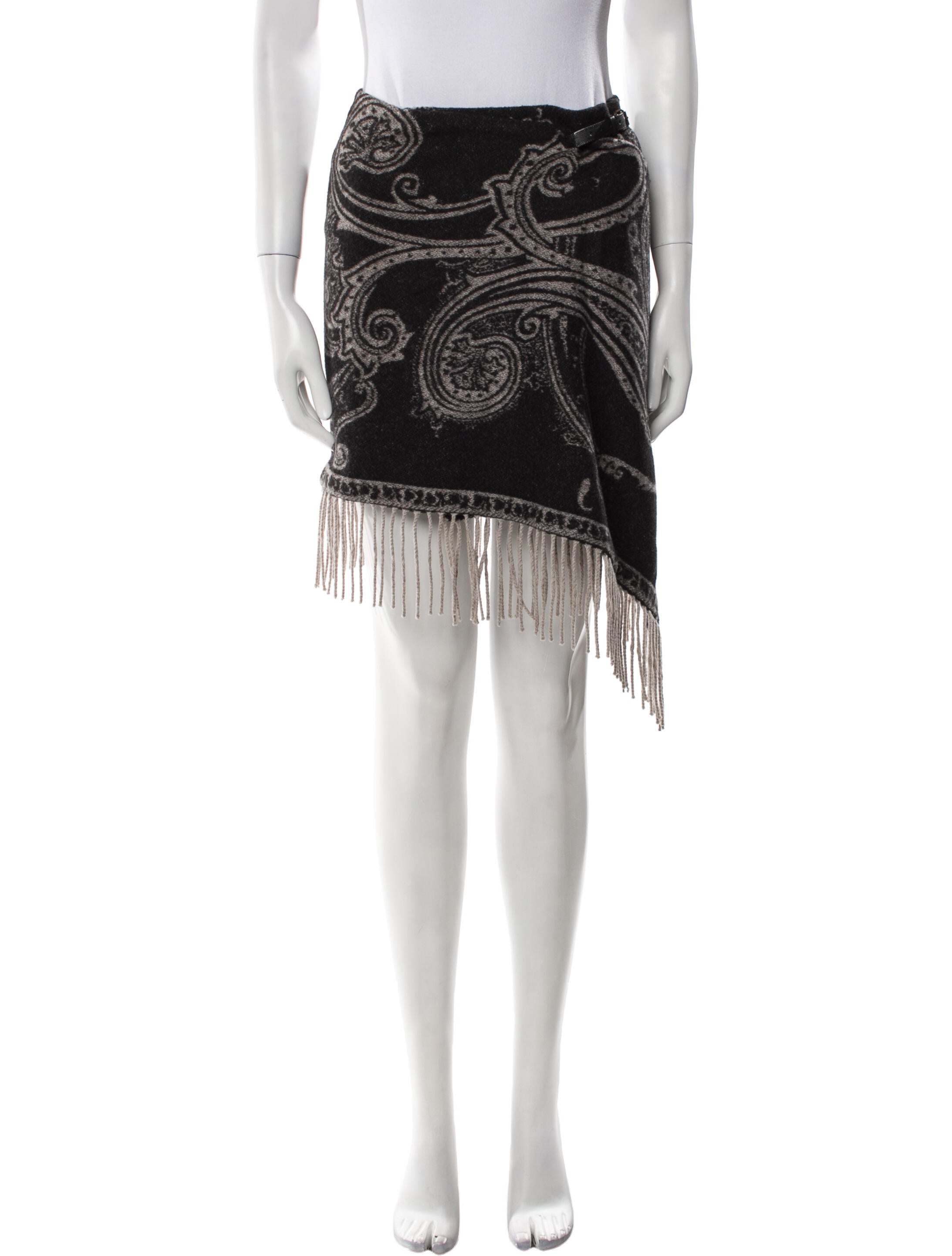 Etro Wool Mini Skirt