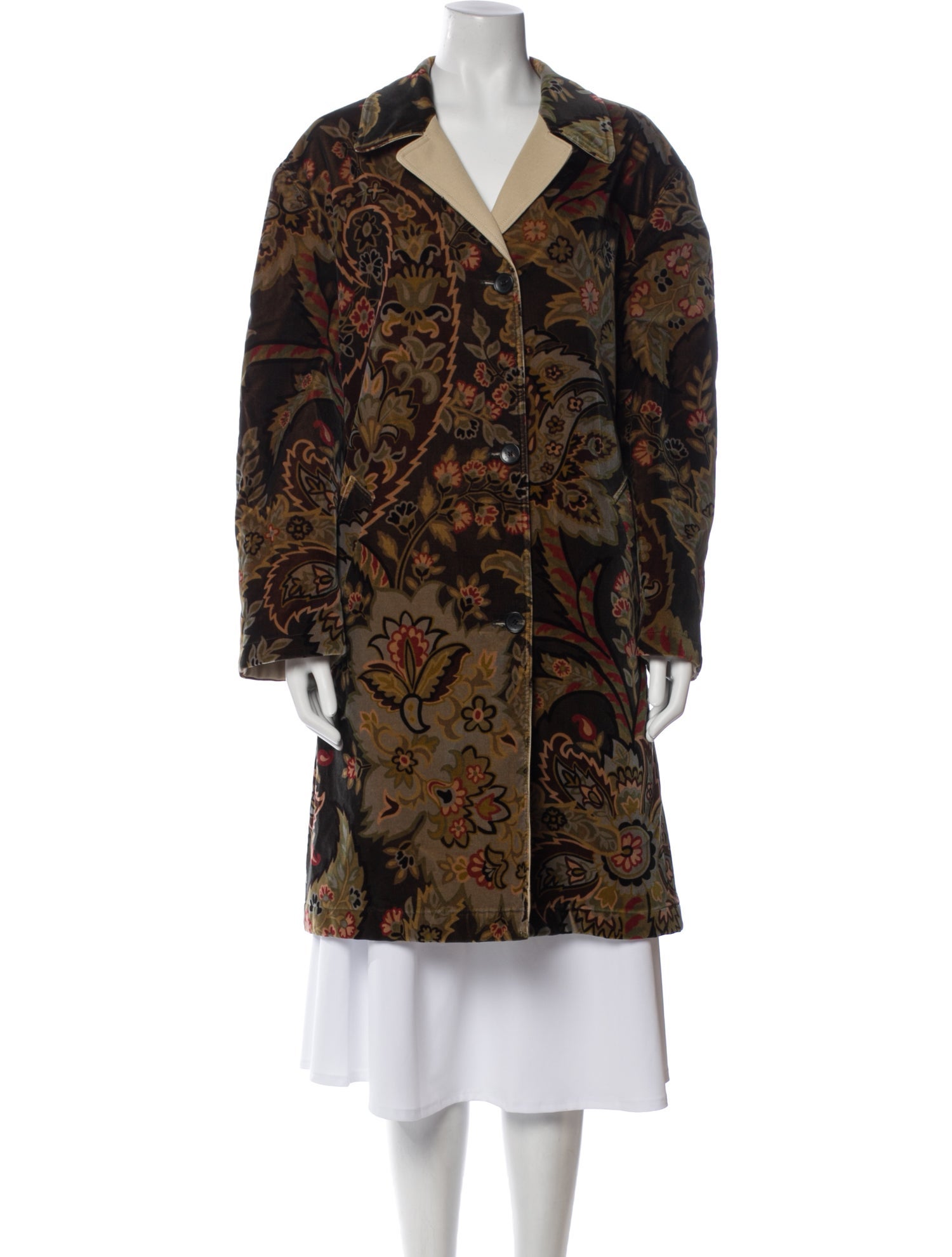 Etro Floral Print Coat w/ Tags