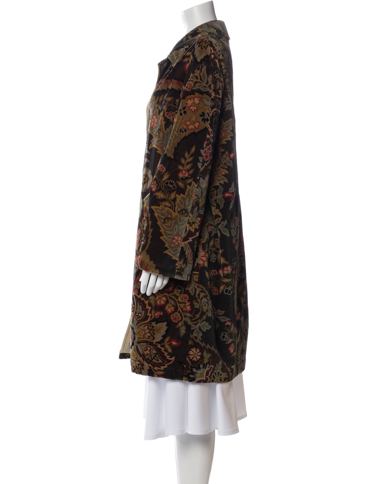 Etro Floral Print Coat w/ Tags