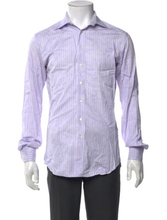 Etro Striped Long Sleeve Dress Shirt