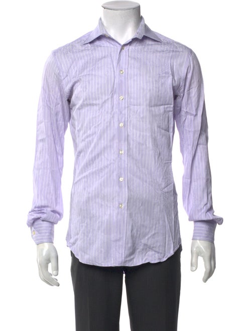 Etro Striped Long Sleeve Dress Shirt
