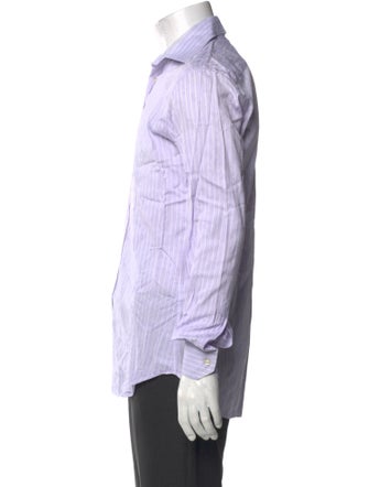 Etro Striped Long Sleeve Dress Shirt