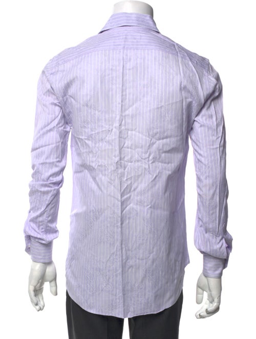 Etro Striped Long Sleeve Dress Shirt