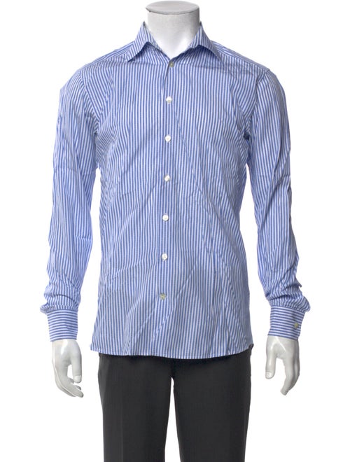 Etro Striped Long Sleeve Dress Shirt