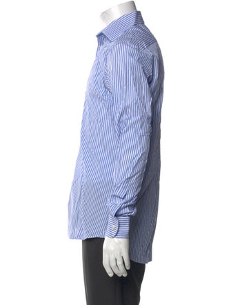 Etro Striped Long Sleeve Dress Shirt