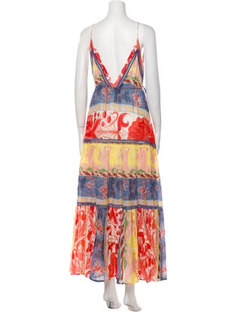 Etro Paisley Print Long Dress