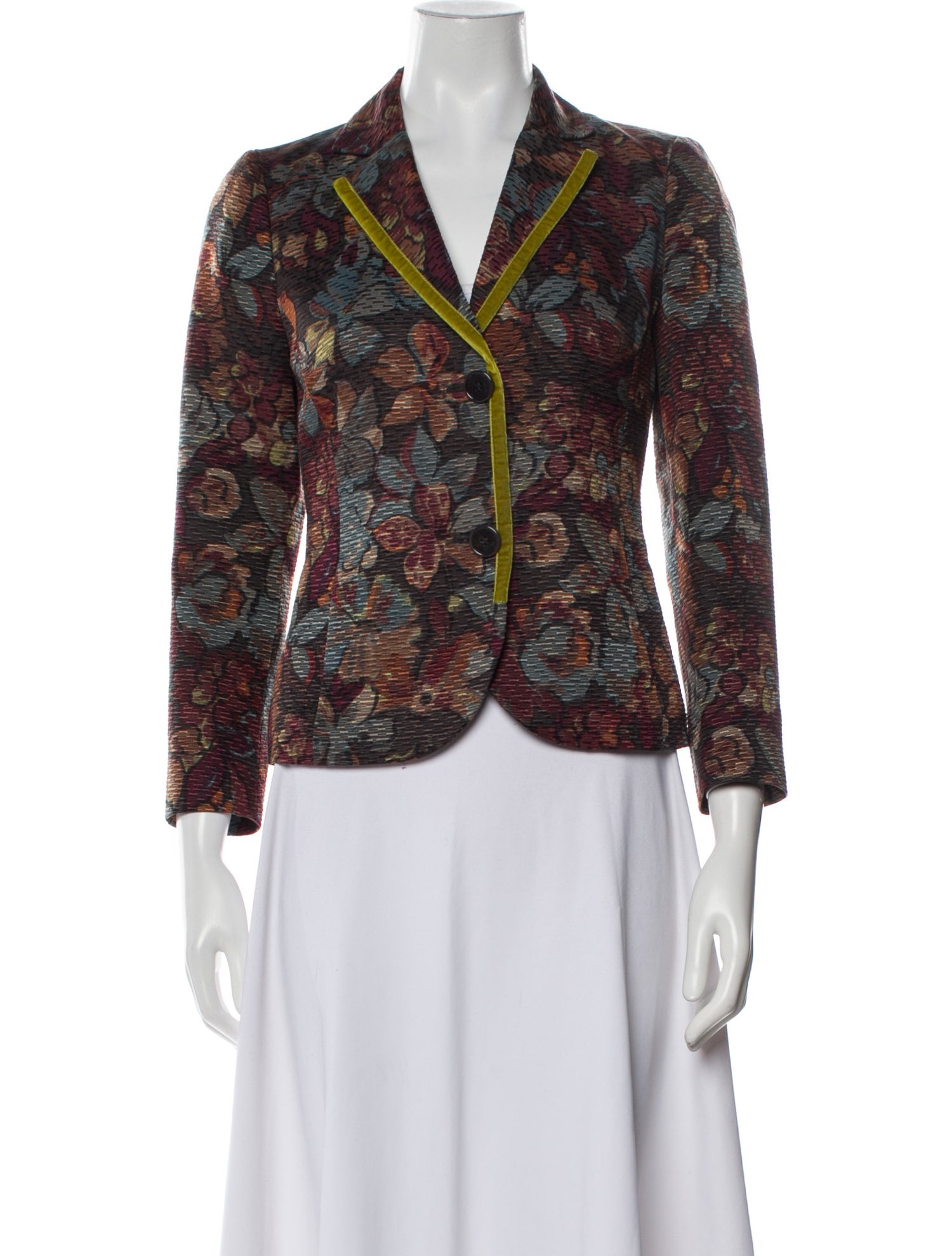 Etro Wool Printed Blazer