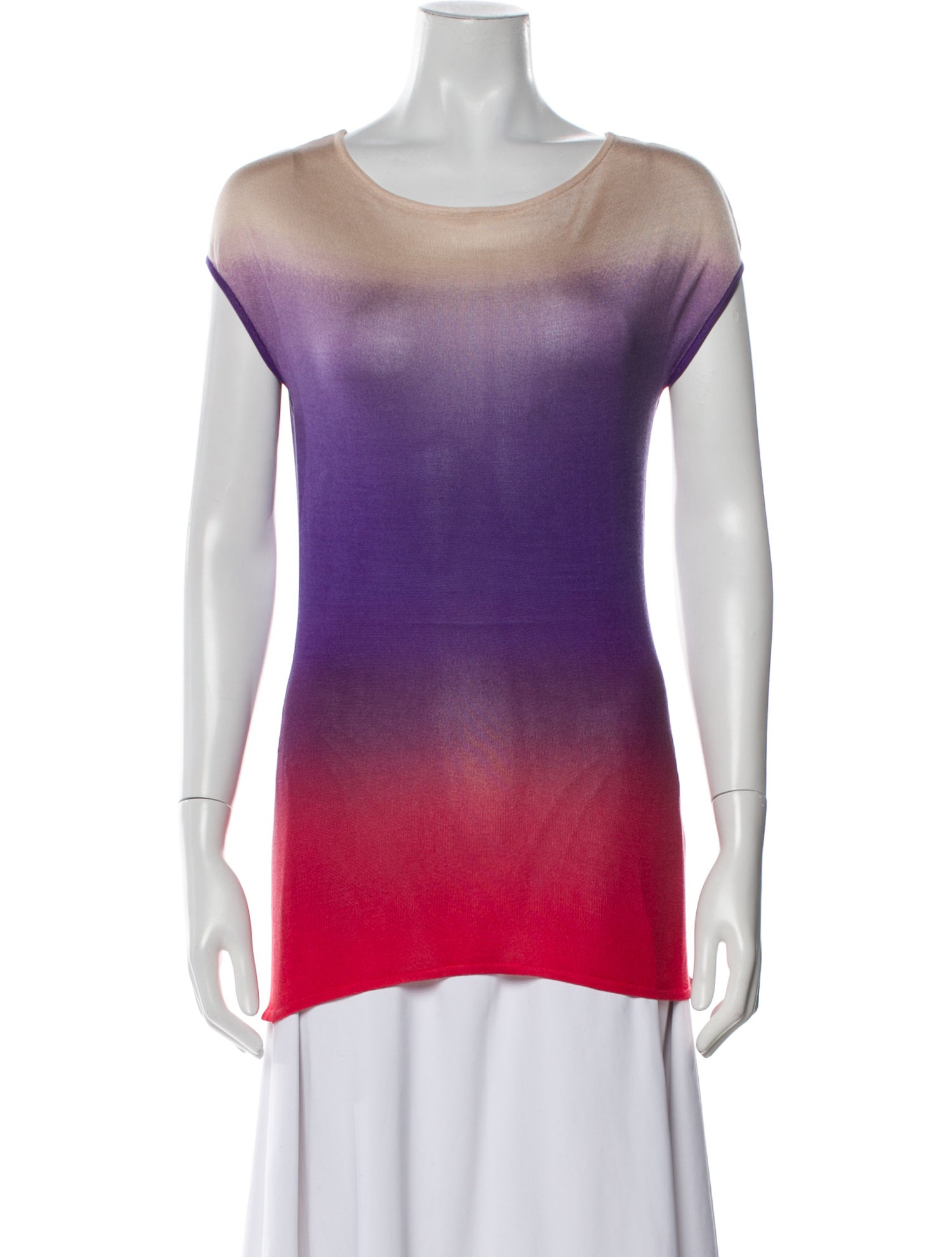 Etro Silk Colorblock Pattern Top