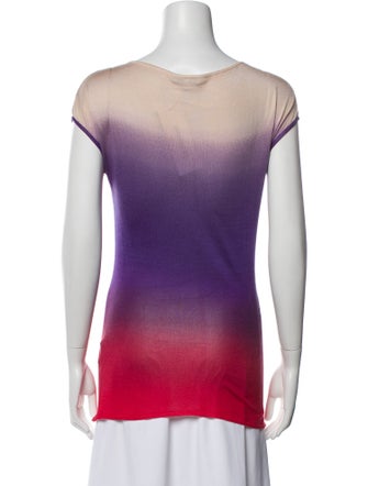Etro Silk Colorblock Pattern Top