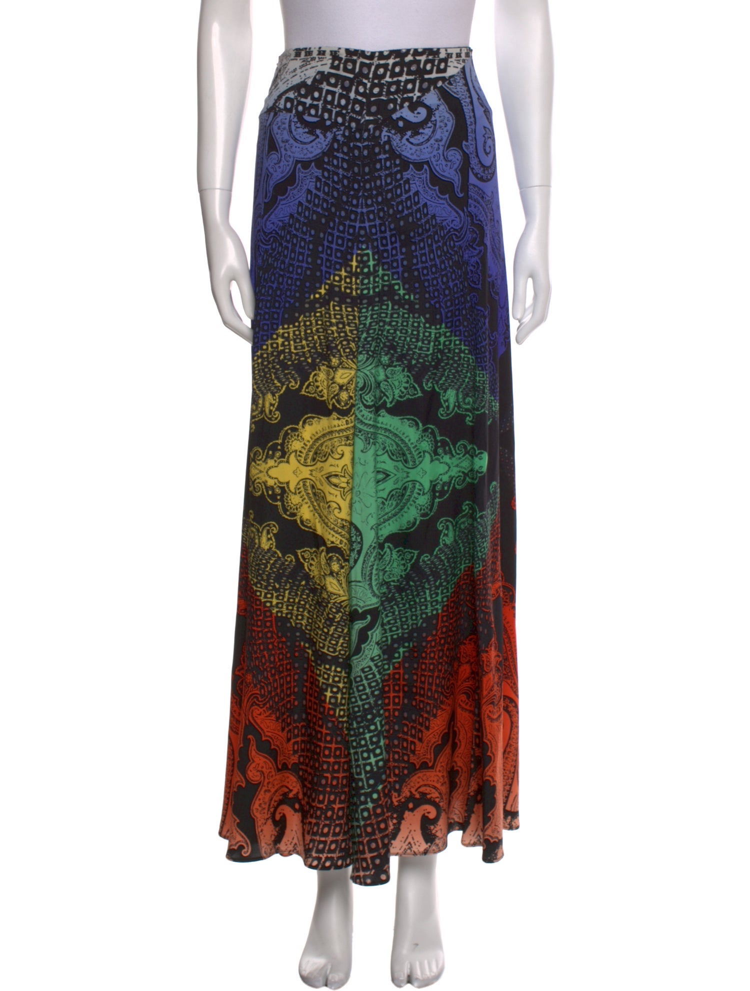 Etro Silk Long Skirt