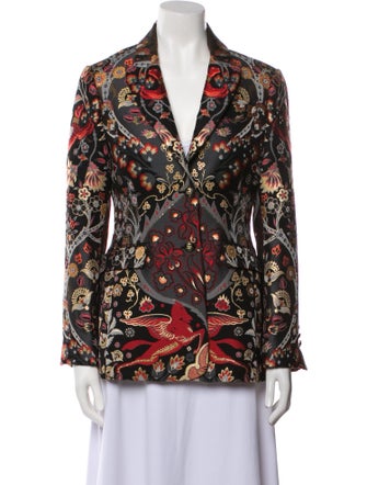 Etro Floral Print Blazer