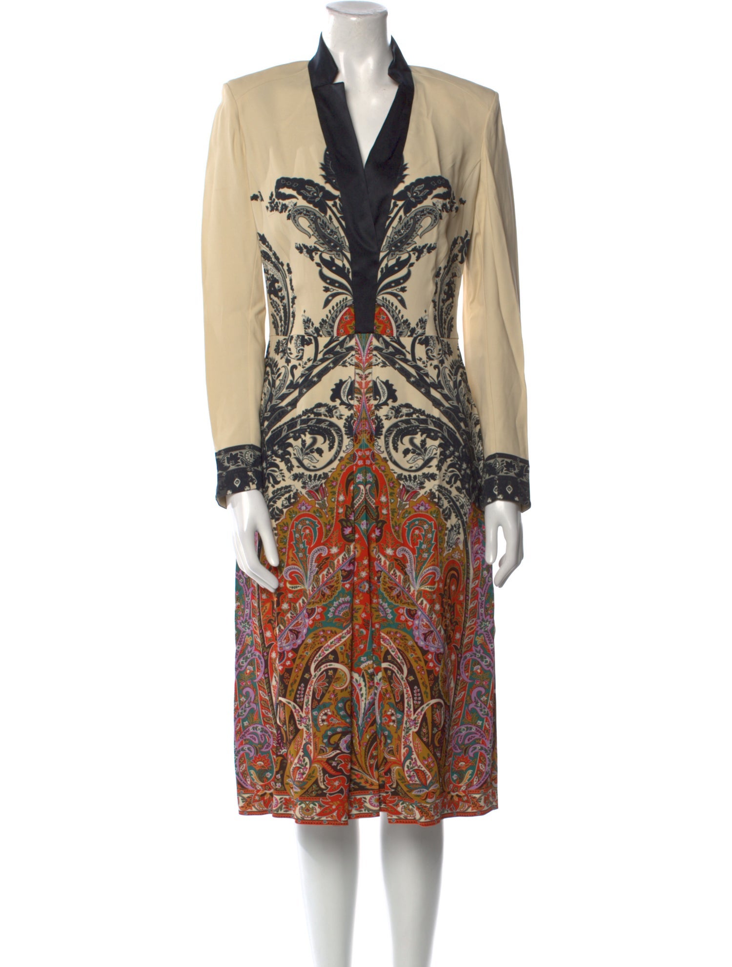 Etro Paisley Print Midi Length Dress