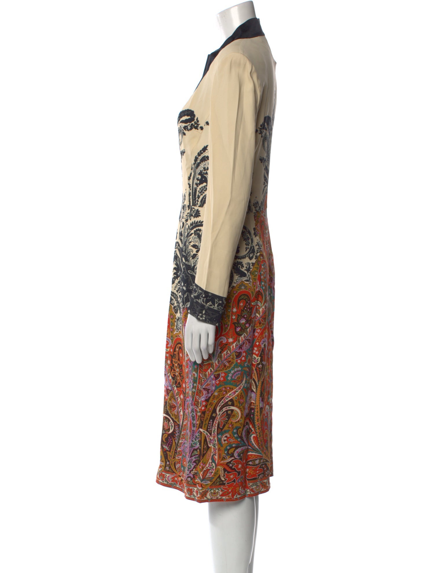 Etro Paisley Print Midi Length Dress