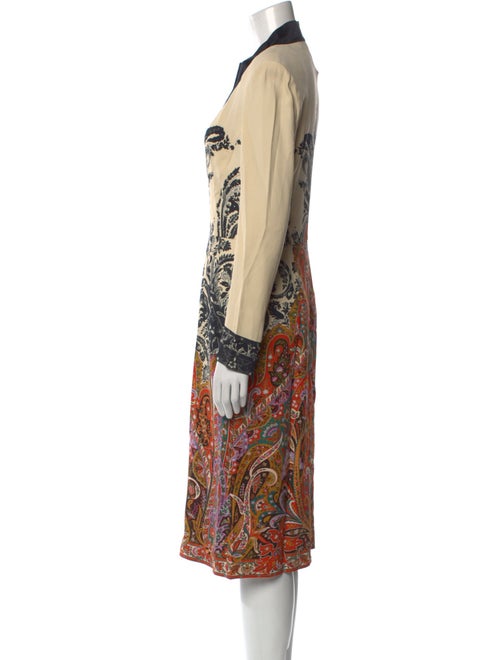 Etro Paisley Print Midi Length Dress
