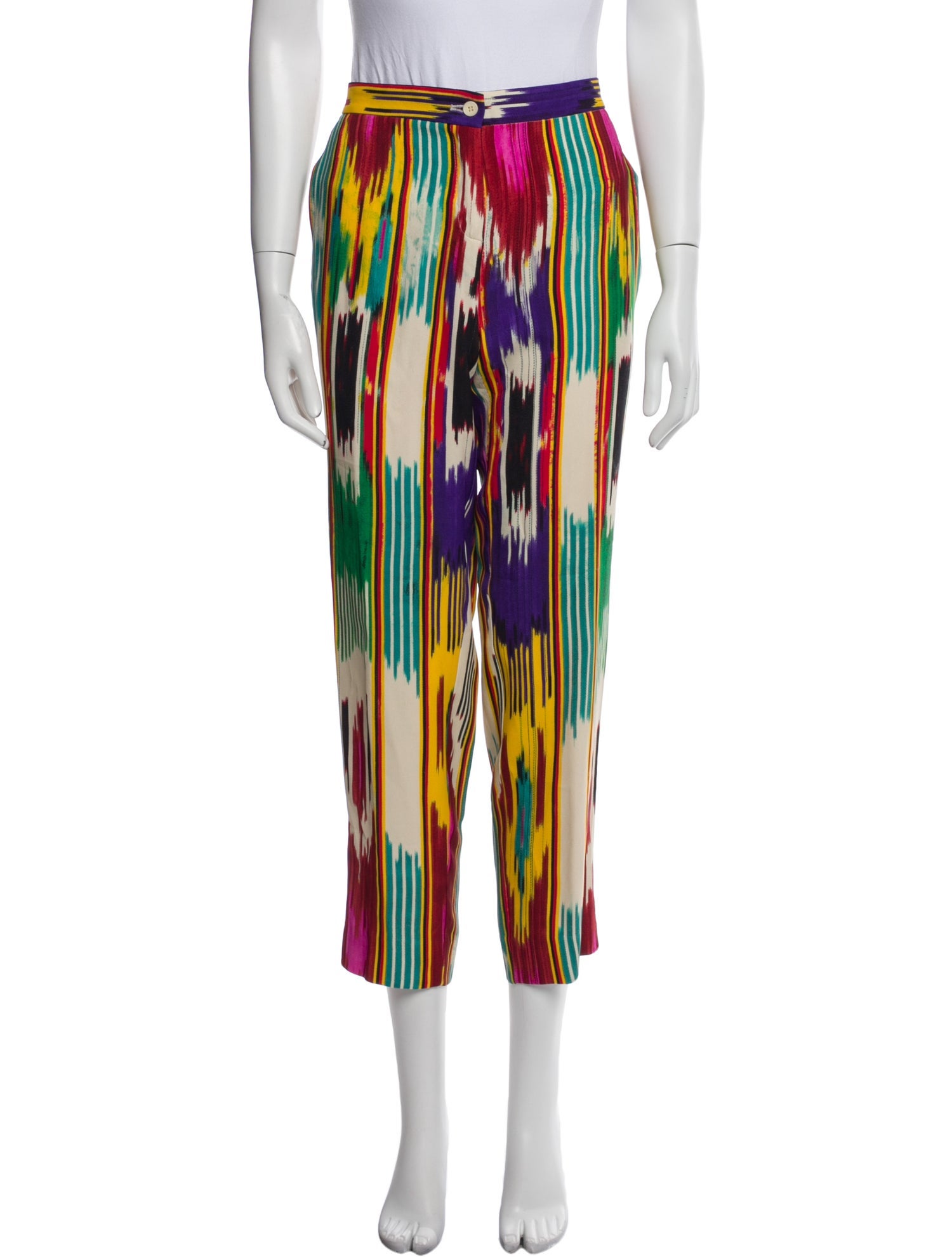 Etro Printed Straight Leg Pants